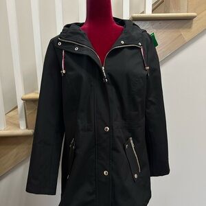 Tommy Hilfiger Women’s Black Hooded Zip-Up Jacket